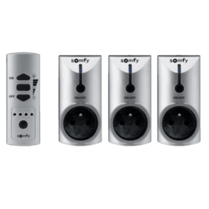 2401095 - Pack 3*Prises Télécommandée Intérieure + 1* Télécommande 5ch ON/OFF RTS FR 3600W - Somfy Prix Maroc