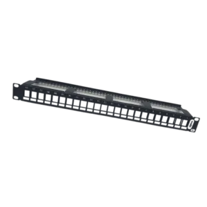TPN-PB46AF - PB MODULAIRE (VIDE) 24 PORTS CAT6A STP 19'' 1U - TOPNet Prix Maroc
