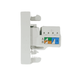 TPN-PL42S - PLASTRON RJ45 SIMPLE 45X22,5 CAT6 - TOPNet Prix Maroc