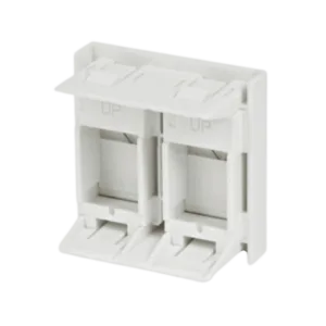 TPN-PL45D7 - PLASTRON RJ45 DOUBLE 45X45 CAT6A/7 - TOPNet Prix Maroc