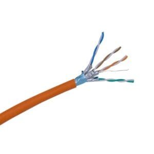 M05D2825 - Câble Ethernet Cat6A F/FTP 10GbE 500m AWG23 LSZH Orange - Qubix Prix Maroc