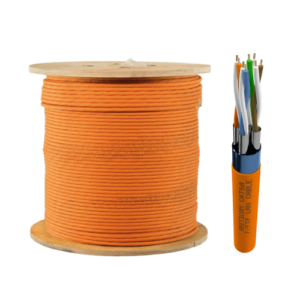 M05D2825 - Câble Ethernet Cat6A F/FTP 10GbE 500m AWG23 LSZH Orange - Qubix Prix Maroc