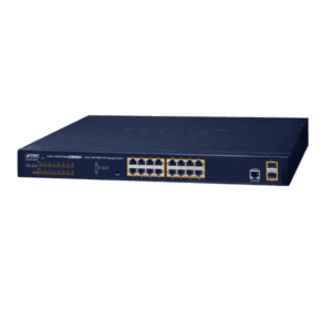 GS-4210-16P2S - Switch géré 16 ports 10/100/1000T PoE 802.3at + 2 ports SFP 100/1000X - Planet Prix Maroc