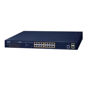 GS-4210-16P2S - Switch géré 16 ports 10/100/1000T PoE 802.3at + 2 ports SFP 100/1000X - Planet Prix Maroc