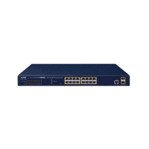 GS-4210-16P2S - Switch géré 16 ports 10/100/1000T PoE 802.3at + 2 ports SFP 100/1000X - Planet Prix Maroc