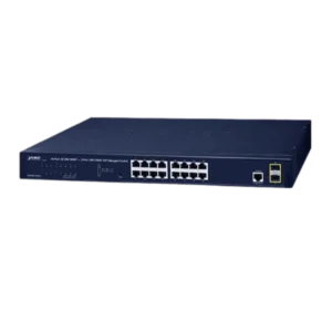 GS-4210-16T2S - Switch Gigabit Ethernet géré Couche 2 avec 16 ports + 2 interfaces SFP - Planet Prix Maroc