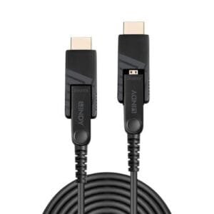 LINDY-38322 - Câble hybride micro-HDMI 18G 30m en fibre optique - LINDY