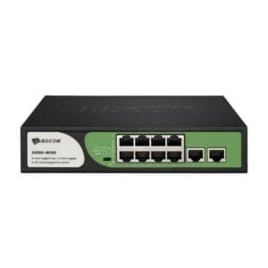 S1500-8P2G - Commutateur 8 ports Gigabit PoE+ avec alimentation intégrée - BDCOM Prix Maroc