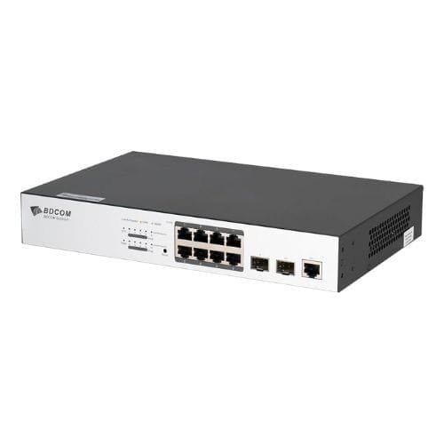 S2510P Switch 8 ports POE Gigabit et 2 ports SFP Non Rackable BDCOM 1 1