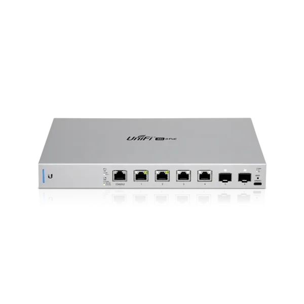 US-XG-6POE - Switch 10 Gigabit 6 Ports 802.3bt pour Réseau Professionnel - Ubiquiti Prix Maroc