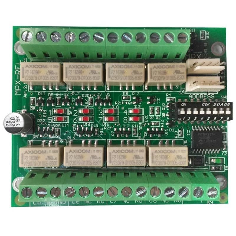 GFE-MPX-REL-4 - Carte 4 relais pour centrale conventionnelle - Global Fire Equipment 4 GFE MPX REL 4 Carte 4 relais pour centrale conventionnelle Global Fire 1