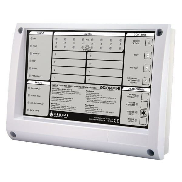 ORION MINI 2 - Centrale conventionnelle 2 zones - Global Fire Equipment