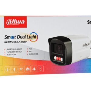 HFW1239TL1-A-IL - Dahua Camera IP POE BULLET 2MP Full Color SMART IR + AUDIO IR 40m