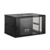 ZK-R6U-6406S - Armoire murale 19" 6U en acier avec porte en verre trempé - ZKTeco