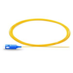 SCPS2YEL1 - Pigtail Fibre Optique SC/UPC OS2 Jaune 1m (0,9mm, LSZH) - Briticom