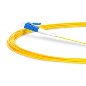 LCPS2YEL1 - Pigtail Fibre Optique LC/UPC OS2 Jaune 1m (0,9mm, LSZH) - Briticom