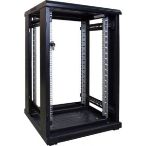 ZK-R18U-6618S - Armoire rack auto-assemblée 19", 18U, verre trempé, 1000mm - ZKTeco