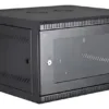 ZK-R6U-5406A - Armoire en acier auto-assemblée 19" 6U, porte en verre sélect. - ZKTeco