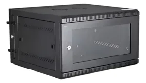 ZK-R6U-5406A - Armoire en acier auto-assemblée 19" 6U, porte en verre sélect. - ZKTeco