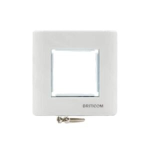 EUFSEMM45X45X1W- P01 - Module plat vide pour faceplate 45mm x 45mm, blanc - Briticom