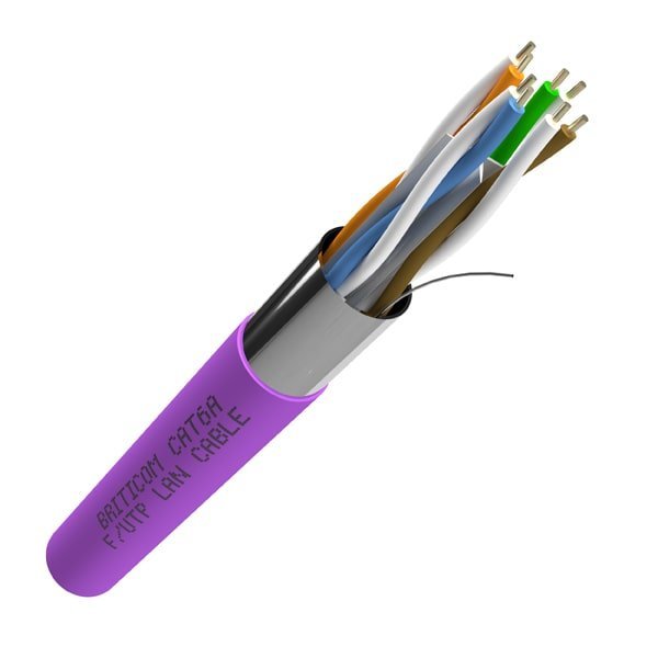 SFTPC6ALSPRL500-P - Câble Réseau S-FTP Cat6A LSZH 500m Violet, Certifié 23AWG - Briticom 6 SFTPC6ALSPRL500 P Cable Reseau S FTP Cat6A LSZH 500m Violet Certifie 23AWG Briticom min 3