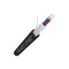 ULSTAS2C12PE - Câble Fibre Optique Armé 12 Cœurs Tube Loose G652D PE - Briticom