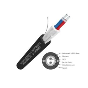 ULSTAS2C12PE - Câble Fibre Optique Armé 12 Cœurs Tube Loose G652D PE - Briticom