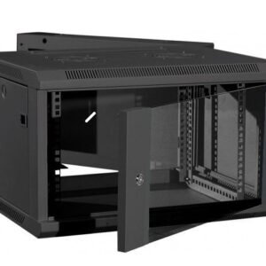 ZK-R6U-6406S - Armoire murale 19" 6U en acier avec porte en verre trempé - ZKTeco