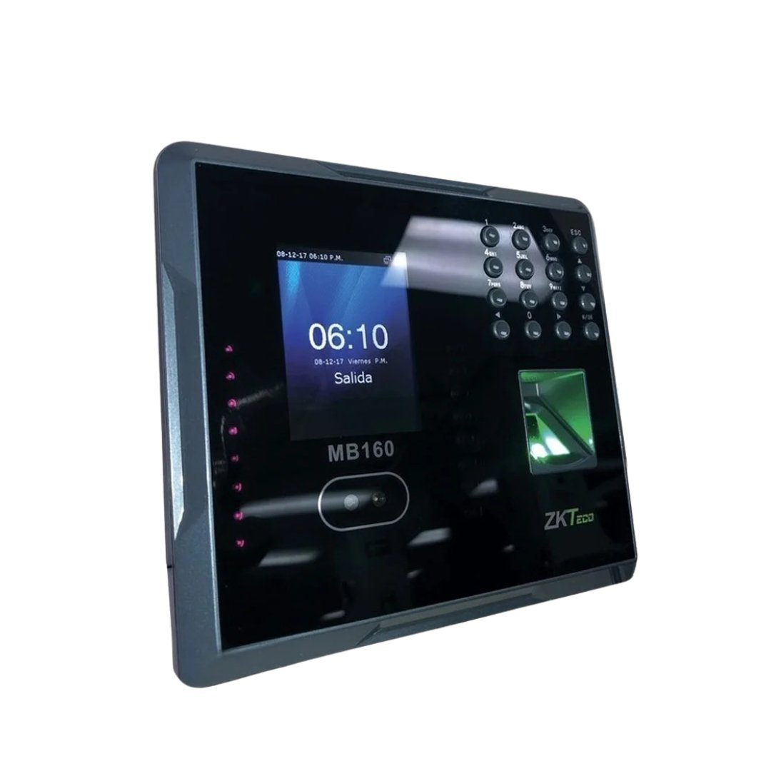MB160 - Contrôleur d'accès biométrique avec empreinte et carte ID - ZKTeco 5 pointeuse biometrique zkteco mb160 reconnaissance faciale empreintes digitales zkteco binaa 839068