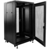 ZK-R22U-6622S - Armoire auto-assemblée 19", 22U avec verre trempé noir - ZKTeco