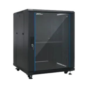 ZK-R9U-6409S - Cabinet mural 19" auto-assemblé 9U en acier avec verre trempé - ZKTeco