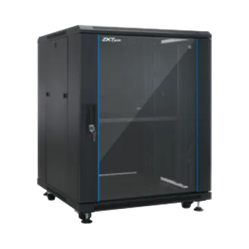 ZK-R9U-6409S - Cabinet mural 19" auto-assemblé 9U en acier avec verre trempé - ZKTeco 6 zk r12u 6612a 3