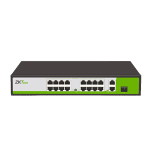 PE162-200-C - Switch PoE 16 Ports avec Protection et Longue Portée 250m - ZKTeco