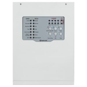 TFP-3124 Teknim Panneau d'alarme incendie conventionnelle, 2 zones, sans batterie