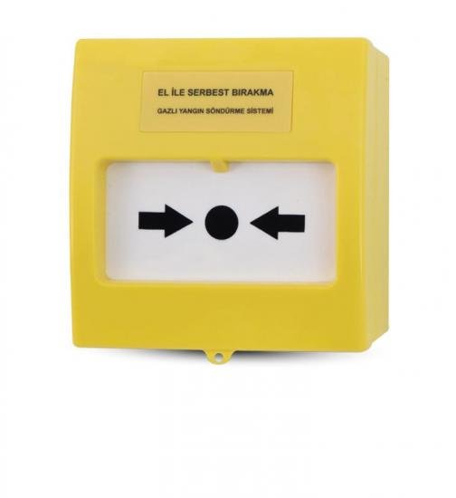 TFB-3165Y - Bouton de Libération pour Systèmes d'Extinction Jaune - Teknim 4 dasd 01.03.2022 72511e0