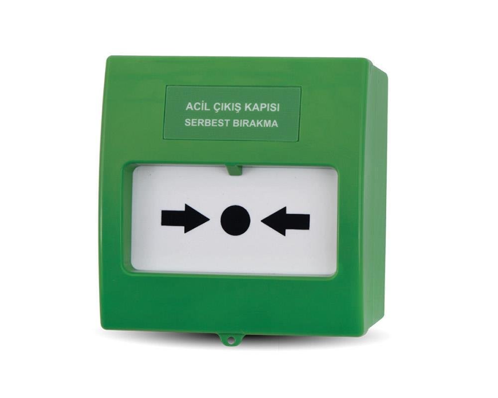 TFB-3165G - Bouton de Libération de Porte de Sortie d'Urgence Vert - Teknim 5 kkdavm teknim acil cikis kapisi serbest birakma butonu yesil 925 17268410721 1000 1