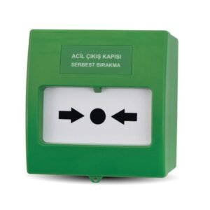 TFB-3165G - Bouton de Libération de Porte de Sortie d'Urgence Vert - Teknim