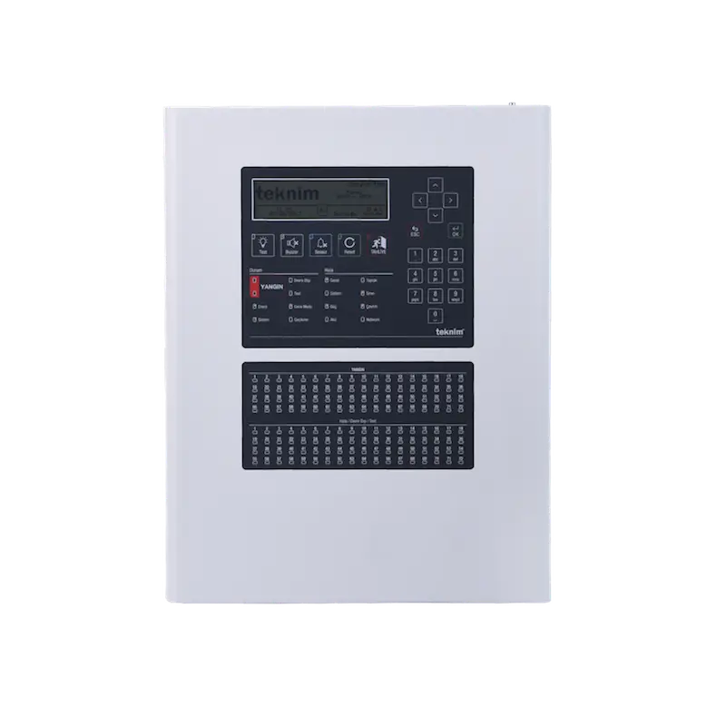 TFP-2134 - Panneau d'alarme incendie intelligent, 4 boucles, 72 zones - Teknim 6 panneau 18